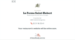Desktop Screenshot of ferme-sainthubert.com