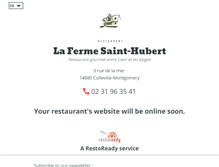 Tablet Screenshot of ferme-sainthubert.com